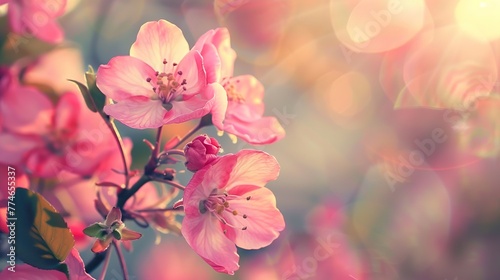 Beautiful floral spring wallpaper ,Generative ai, 