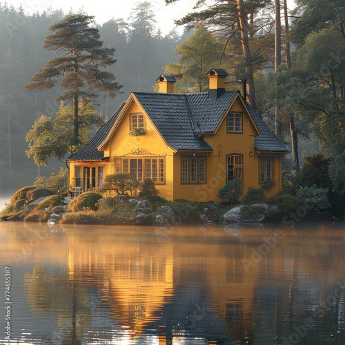 Sunrise at the Cozy Yellow Cottage