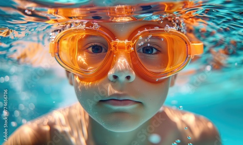 A child professional swimmi...