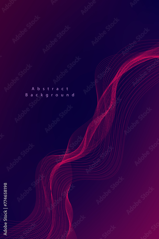 Abstract vector gradient background with waves Abstract vector gradient background with waves