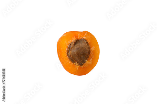 PNG, Fresh apricot, isolated on white background