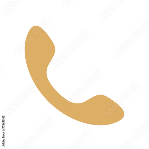 Vector telephone icon isolated on white background
