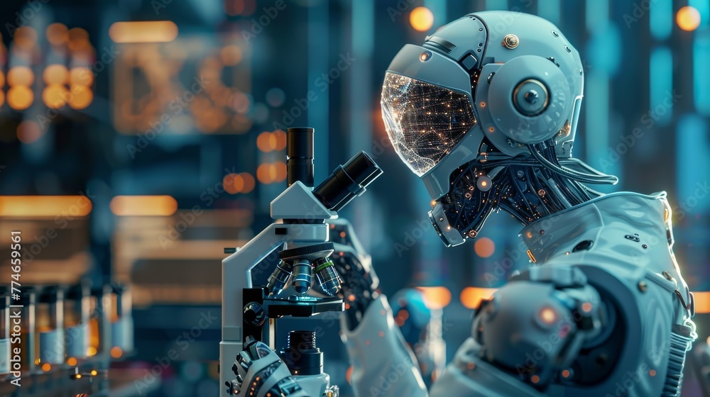 A surreal intelligence laboratory where minds merge with machines A surreal intelligence laboratory where minds merge with machines
