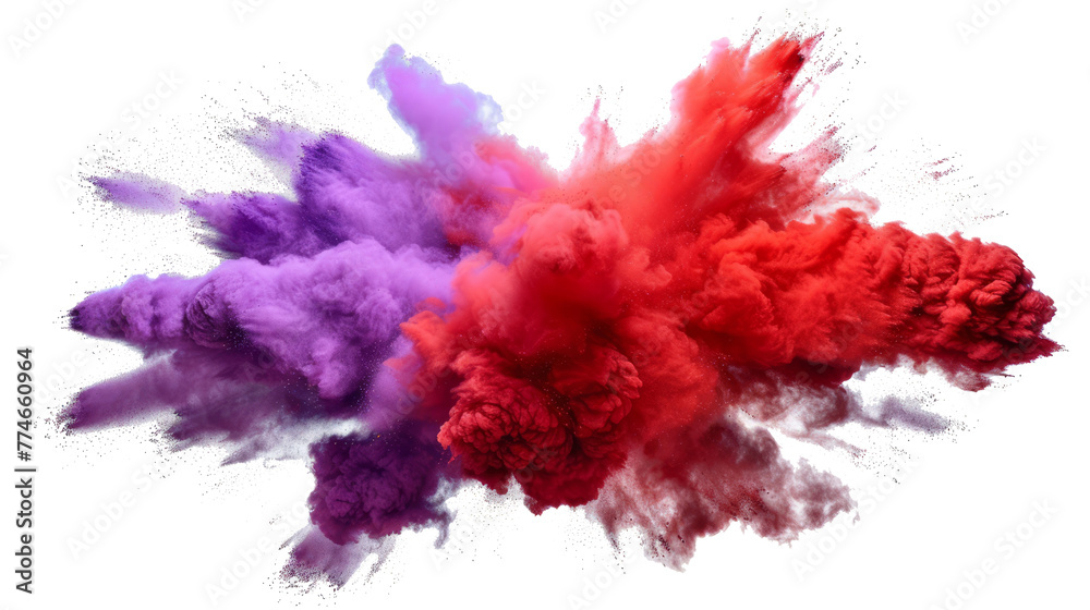 A succinct depiction of a red and purple paint color powder
A succinct depiction of a red and purple paint color powder