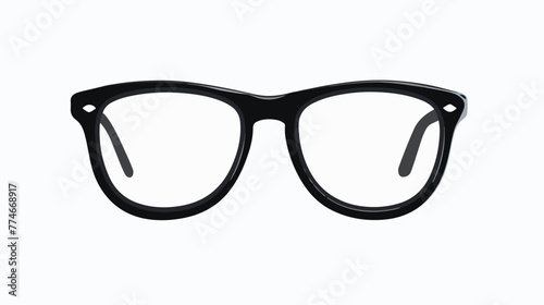 Black glasses isolated on white background. Vector il