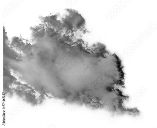 Clouds, Cloud Backgrounds, Clouds set isolated on black background. White cloudiness, mist or smog background.
