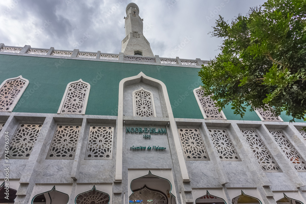 Mosquée de Saint-Denis, île de la Réunion - obrazy, fototapety, plakaty 