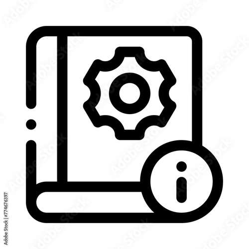 guide book line icon