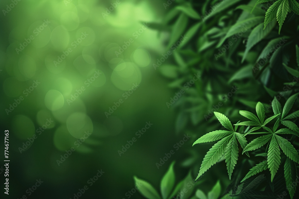 cannabis leaf slide background. Created with Generative AI technology. cannabis leaf slide background. Created with Generative AI technology.