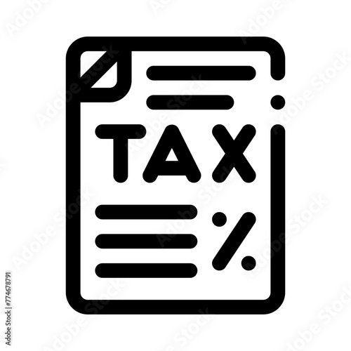 tax line icon