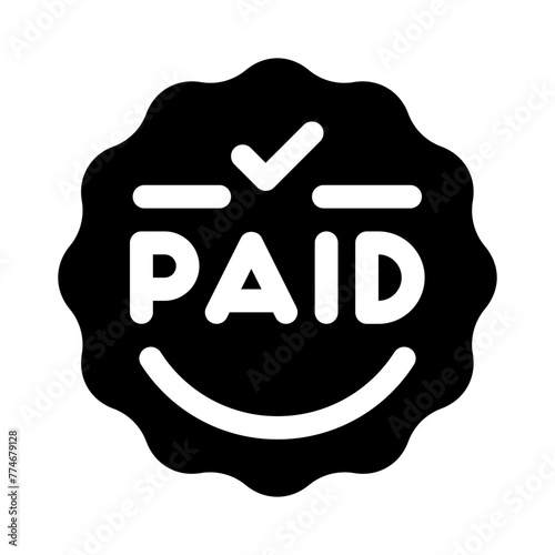 paid glyph icon