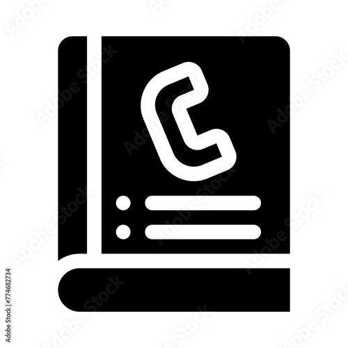 phonebook glyph icon