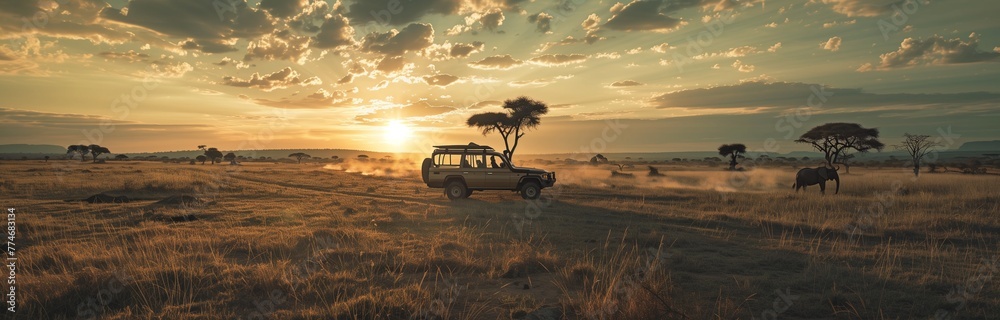 safari at sunset safari at sunset