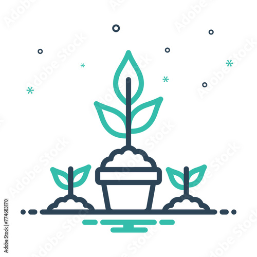 Mix icon for gardening