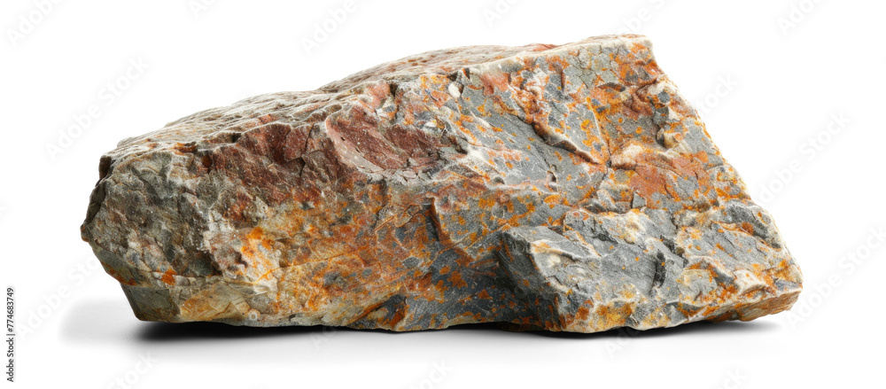 Textured Rock Stone Cutout, png file of isolated cutout object on transparent background