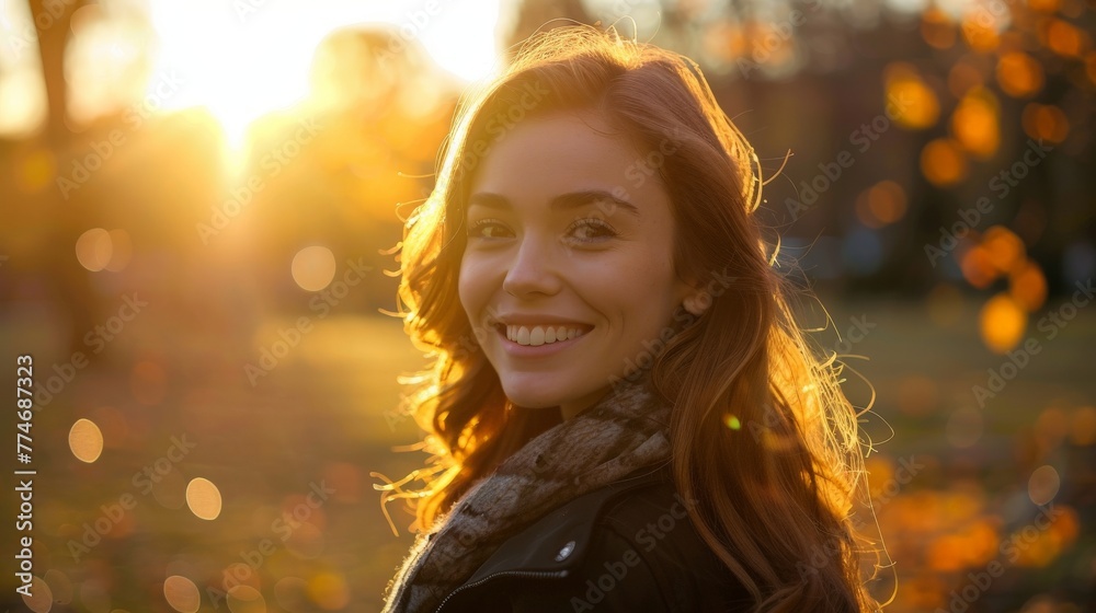 Young Asian woman enjoys evening run in park as sunrise. Beautiful simple AI generated image in 4K, unique. Young Asian woman enjoys evening run in park as sunrise. Beautiful simple AI generated image in 4K, unique.