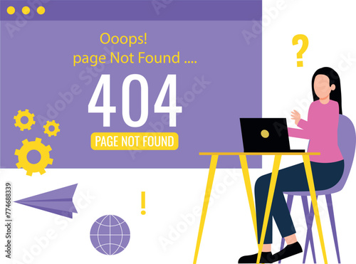 The website has a 404 error.