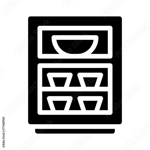 shelving glyph icon