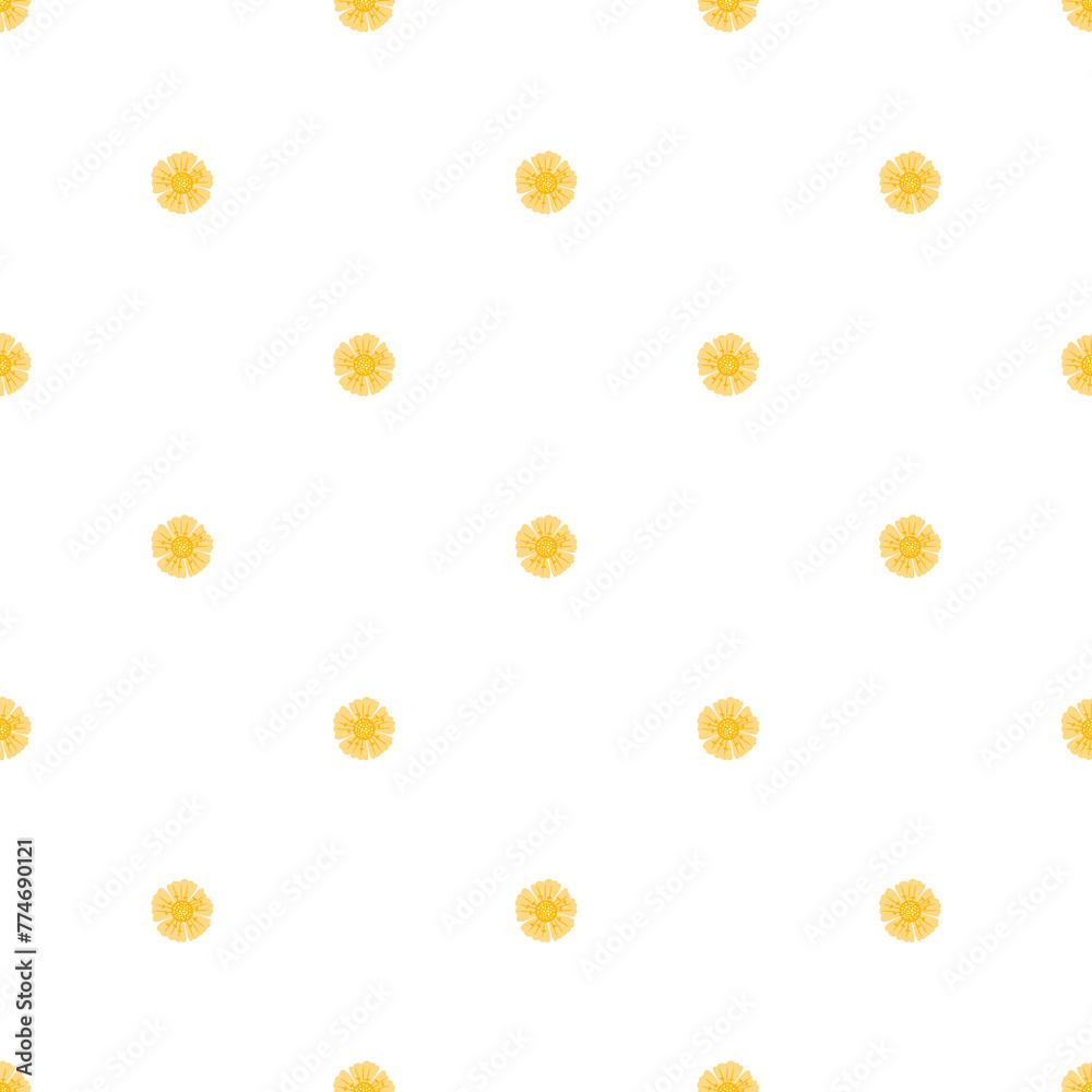 Summer Flowers Seamless Vector Pattern Design Summer Flowers Seamless Vector Pattern Design