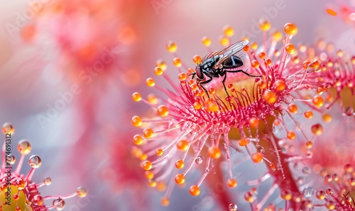 A Buzzing Bee on a Flower in May Generative AI