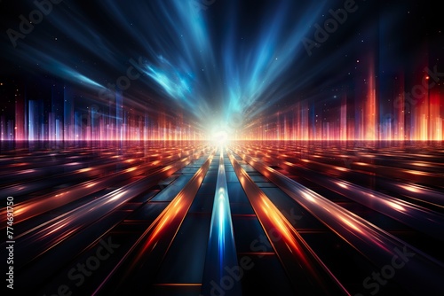 stylist and royal digital technology abstract light streaks background design