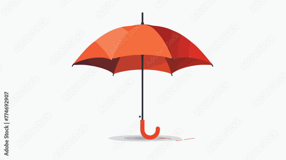 Illustration of umbrella stand flat vector 