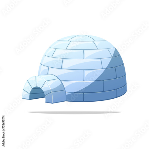 Igloo vector isolated on white background. © Maman