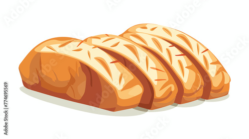 White bread whole grain long loaf bakery pastry. 