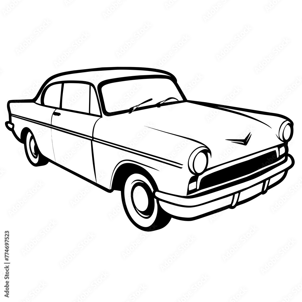 Obraz premium car isolated on white