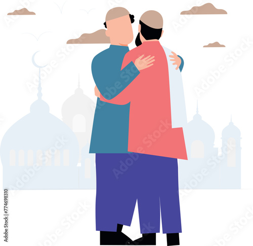 People are celebrating Eid.