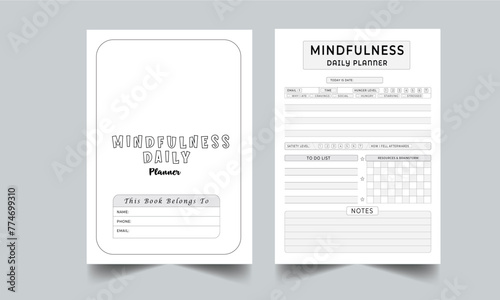 MINDFULNESS DAILY PLANNER TEMPLATE