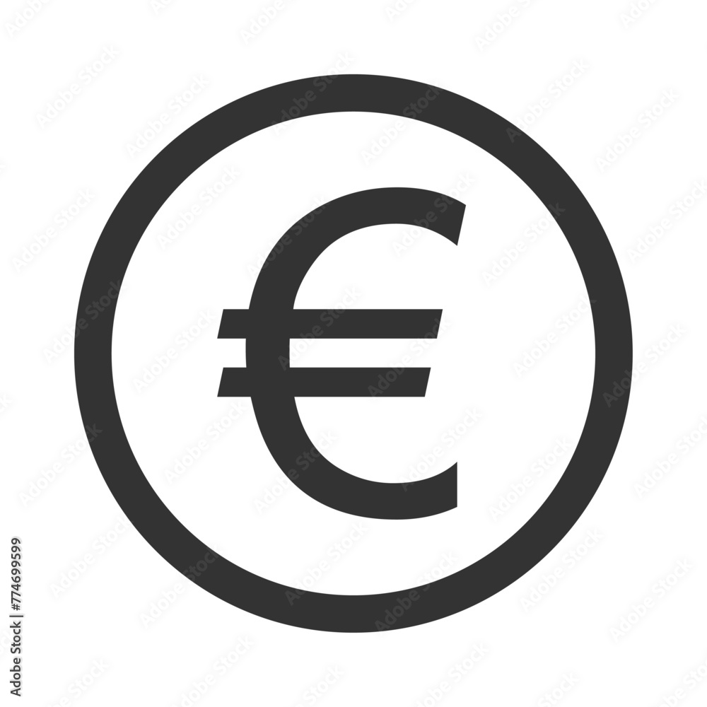 Euro sign . Money symbol . Vector illustration Euro sign . Money symbol . Vector illustration