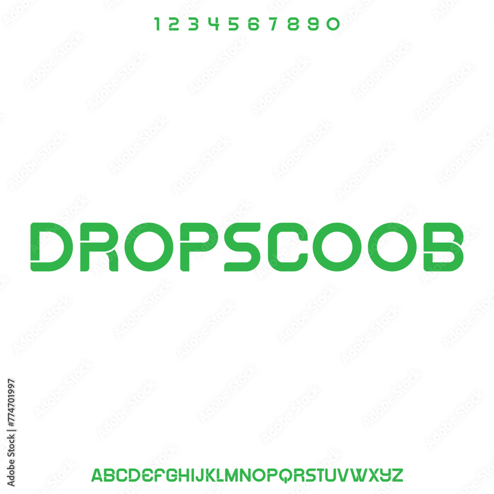 modern and elegant alphabet font vector