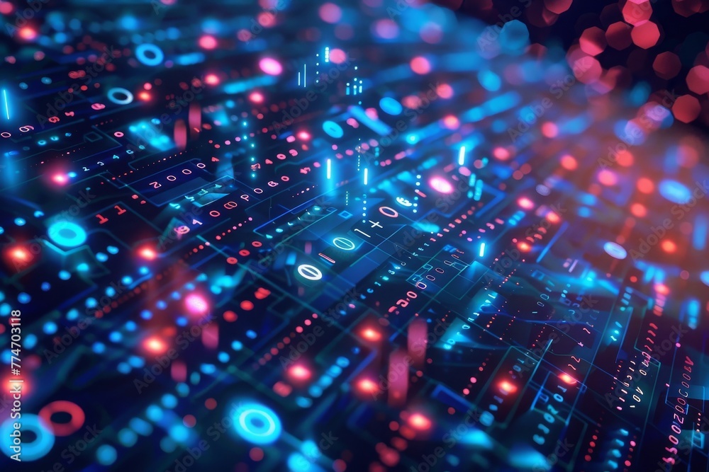 Obraz premium Cybersecurity technology background. Cyberspace futuristic and internet and networking