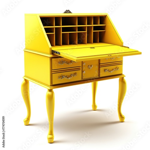 Secretary desk yellow