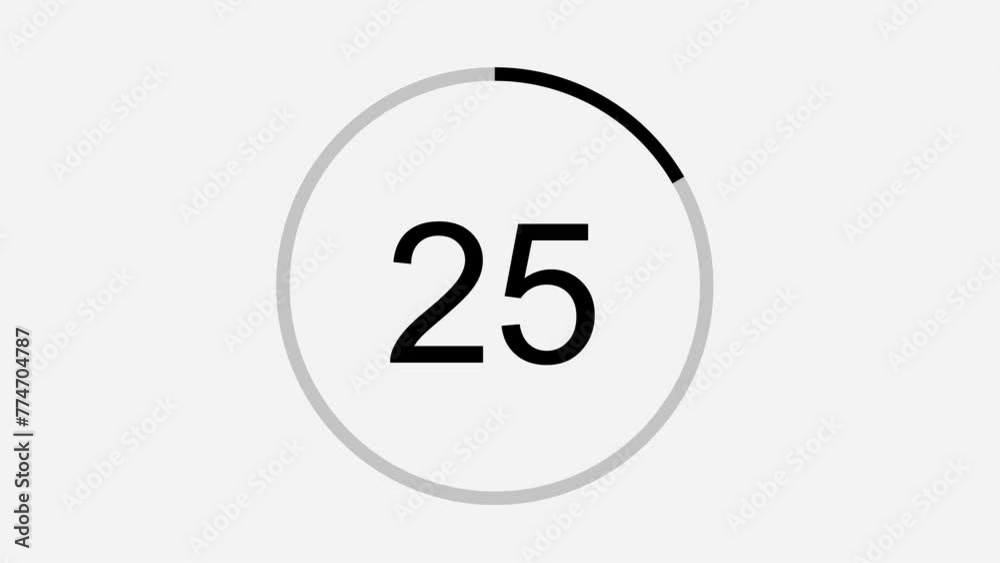 Countdown Thirty Seconds Animation Video from 30 to 0 Seconds with Black Color on White Background. Modern Flat Design. 4K UHD
Countdown Thirty Seconds Animation Video from 30 to 0 Seconds with Black Color on White Background. Modern Flat Design. 4K UHD