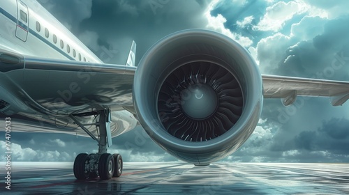 A turbofan engine of a passenger aircraft