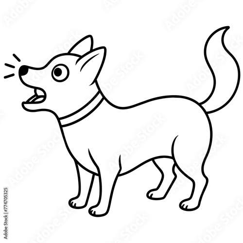 illustration of cartoon dog