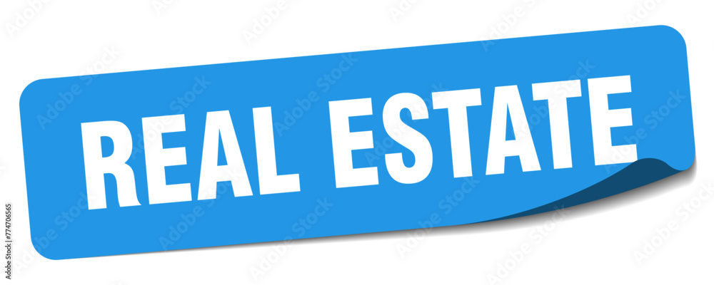 real estate sticker. real estate label real estate sticker. real estate label