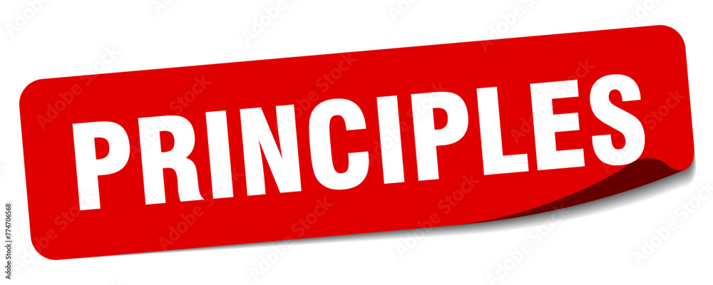 principles sticker. principles label principles sticker. principles label