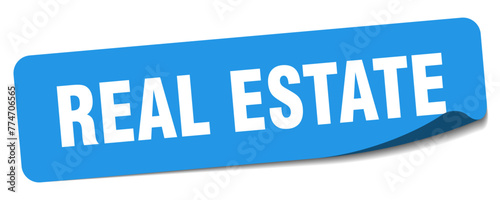 real estate sticker. real estate label