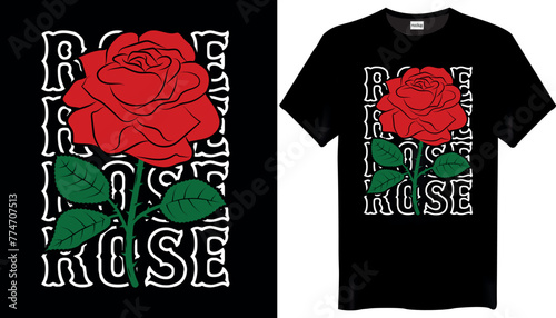 Rose Flowers T-Shirt Design