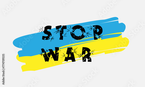 Stop war concept