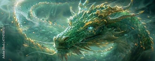 Dragon's Den A Fantasy Realm of Glittering Gems and Mythical Creatures Generative AI