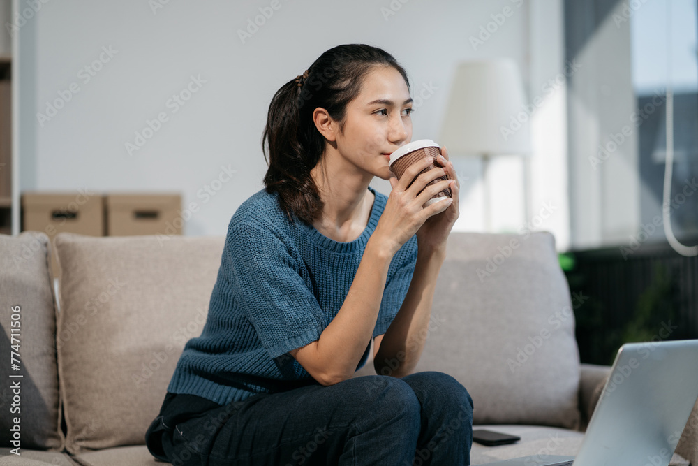 Businessman using laptop computer in office. Happy woman, entrepreneur, small business owner working online. Businessman using laptop computer in office. Happy woman, entrepreneur, small business owner working online.