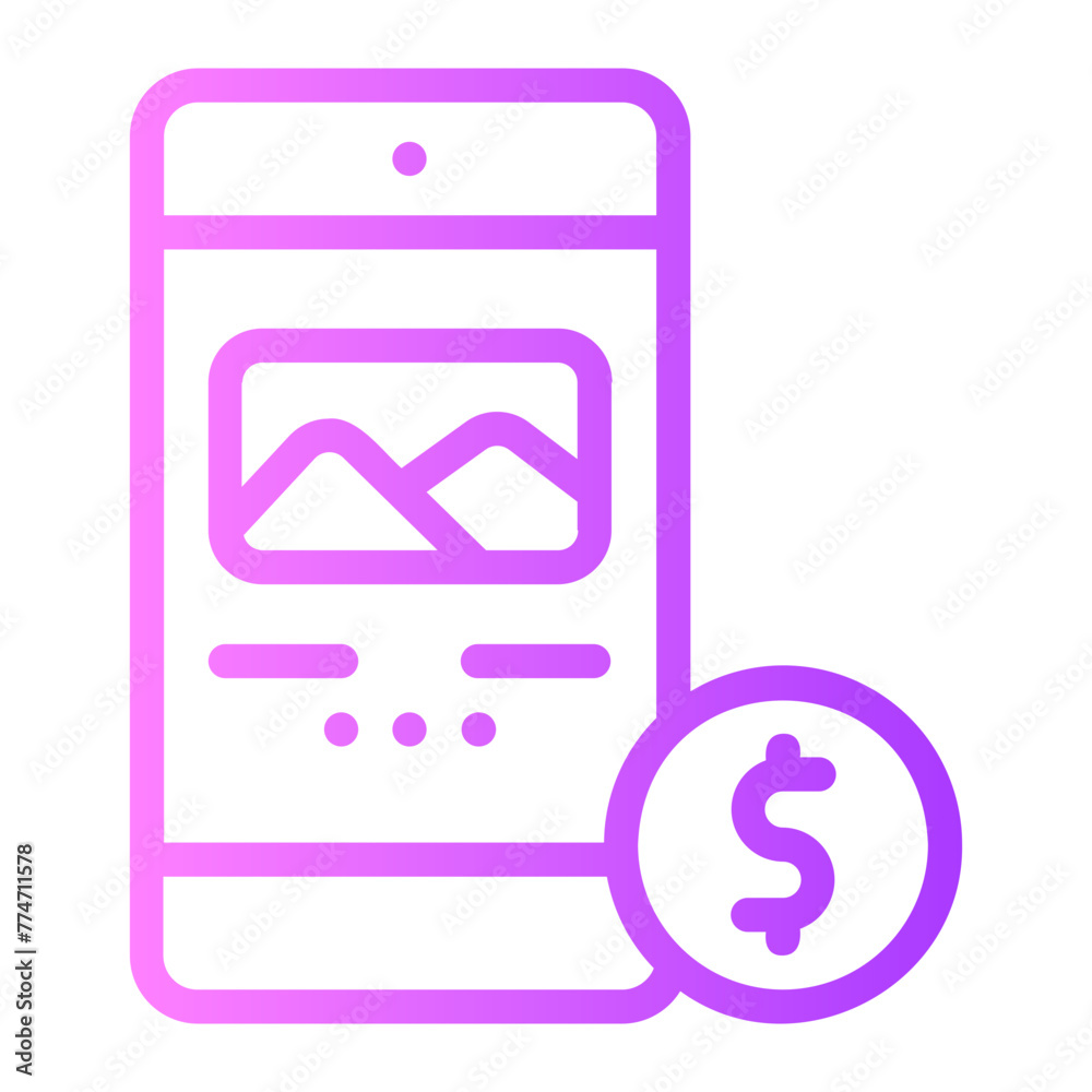 photograph gradient icon