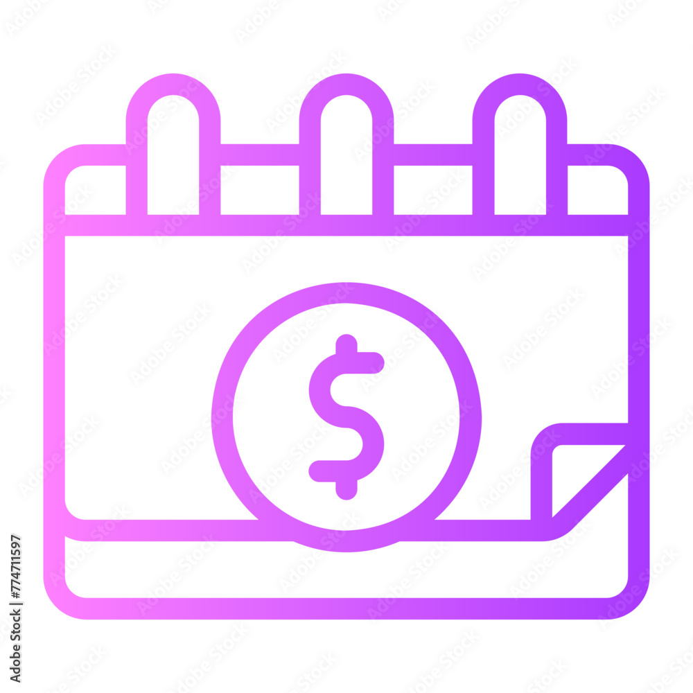 pay day gradient icon