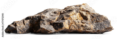 Isolated Rock Stone on Transparent photo