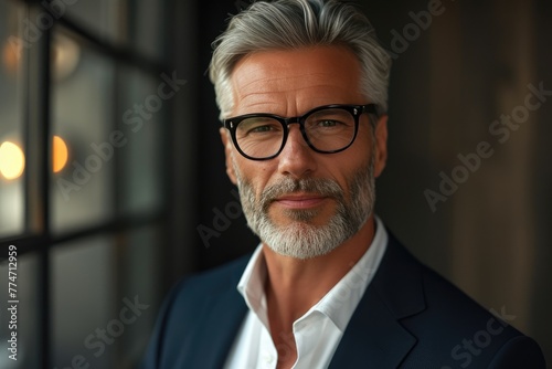 Fashionable Middle-Aged Man with Timeless Style