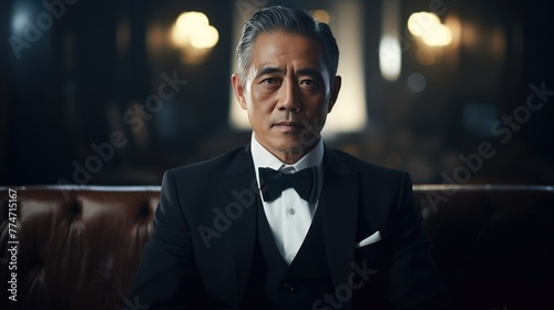 Sharp-Dressed Japanese Executive with Clean Look